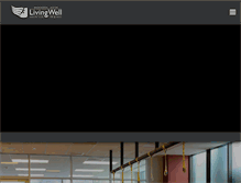 Tablet Screenshot of livingwellindc.com